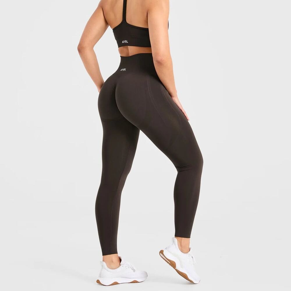 AYBL Empower Seamless Legging Cocoa Brown Size Small